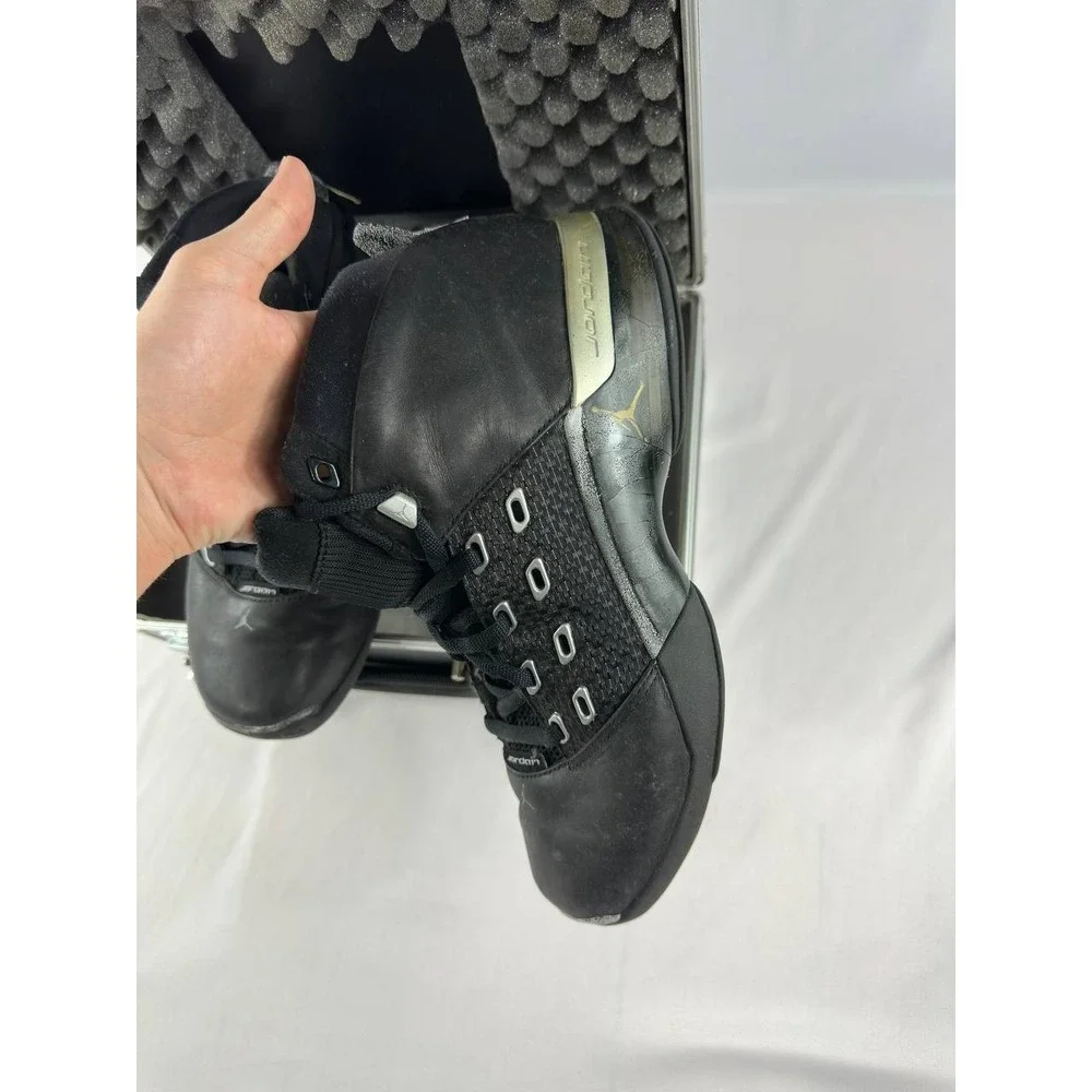 Nike Air Jordan 17 OG 'Black Metallic Silver' 2002 Men's 302720-041 Size 12